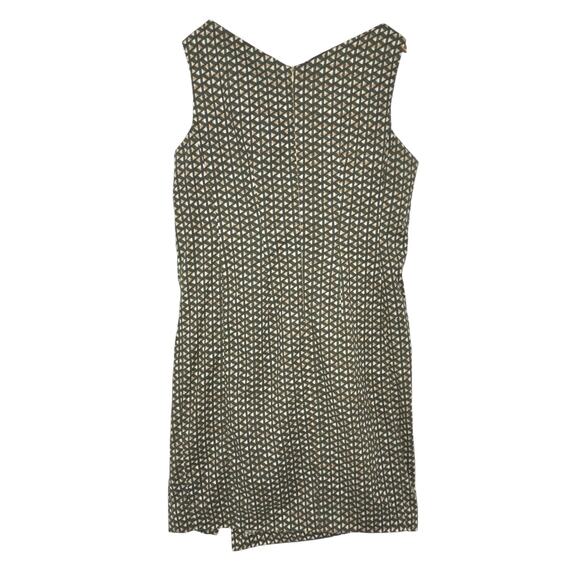 Piazza Sempione Cotton Geometric Print Sleeveless Sheath Dress IT 54 US 18 - Picture 11 of 14